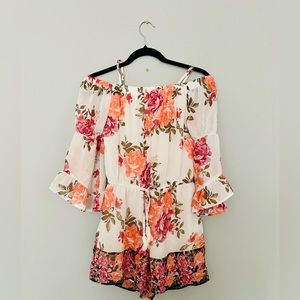 Floral Long-Sleeved Romper